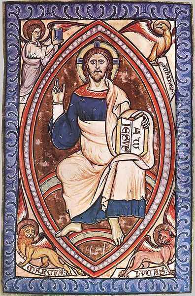 Westminster Psalter Oil Painting - English Miniaturist