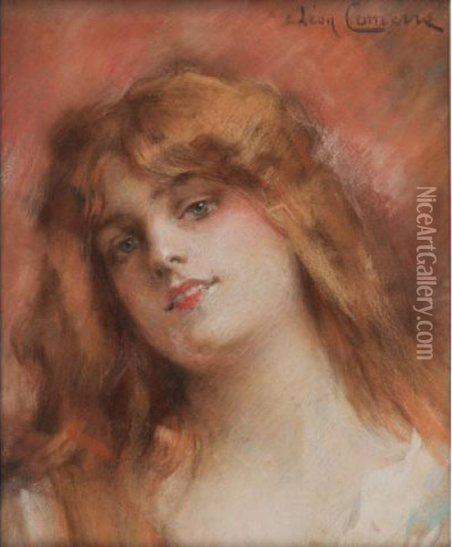 Portrait De Jeune Femme Oil Painting - Leon Francois Comerre