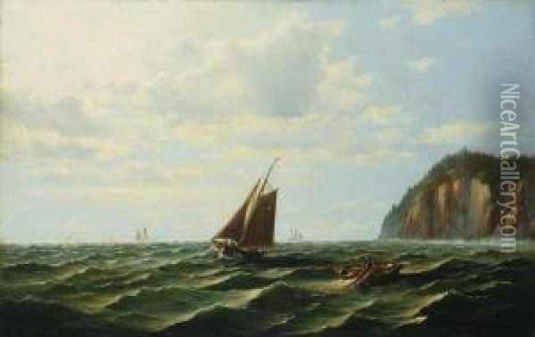 Off The Maine Coast Oil Painting - Charles Henry Gifford