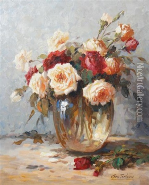 Roses Oil Painting - Kees Terlouw