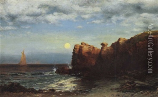 Off Cape Elizabeth, Maine Oil Painting - Albert Babb Insley
