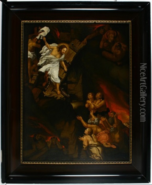 Christus Steigt In Die Vorholle Hinab Oil Painting - Lelio Orsi