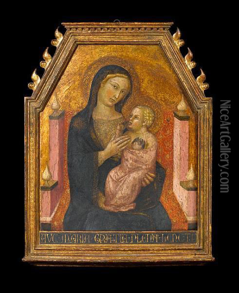 The Madonna And Child Oil Painting - Manfredi de Battilor Bartolo Di Fredi Fredi
