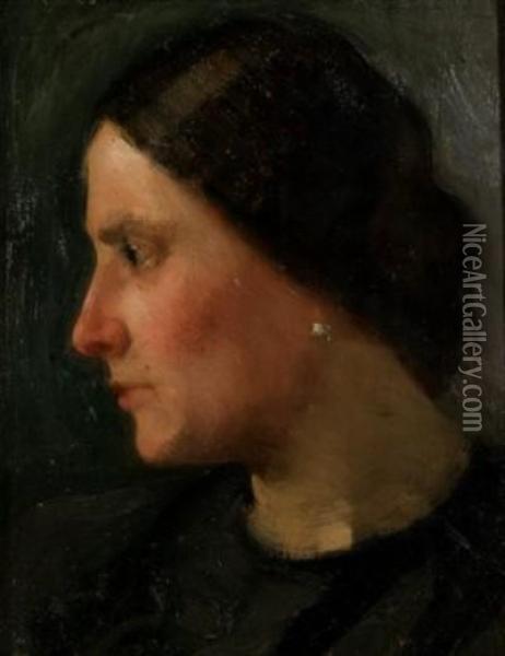 Profilo Di Donna Oil Painting - Giovanni Grande