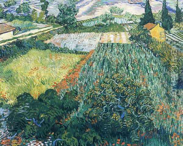 Field With Poppies II Oil Painting - Vincent Van Gogh