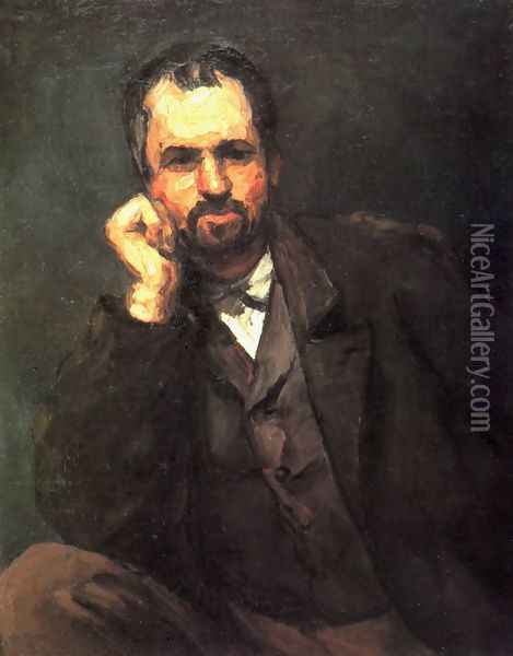 Portrait of a man Oil Painting - Paul Cezanne
