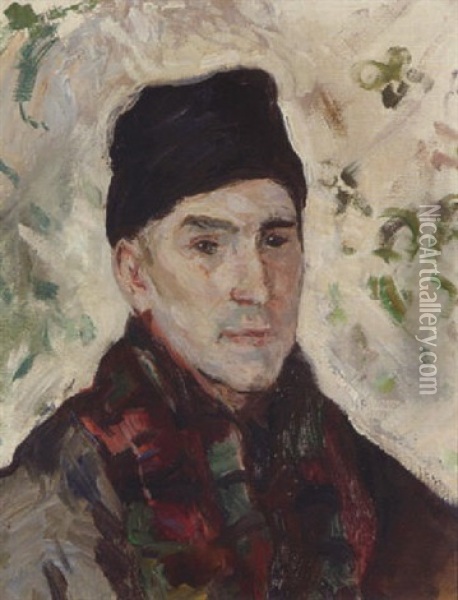 Portrat Franz Marc Oil Painting - Emil Orlik