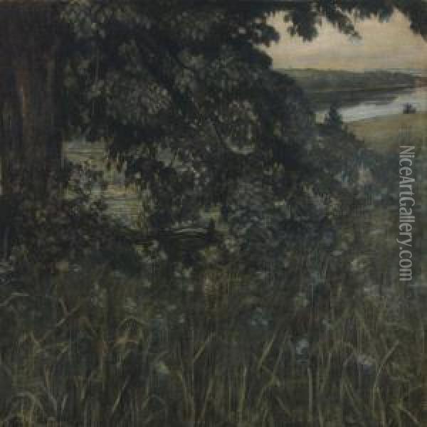 Landscape Oil Painting - Agnes Slott-Mrller