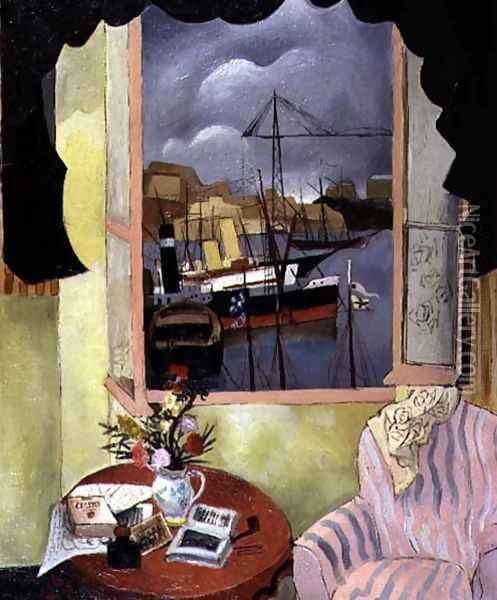 Window at Marseilles, 1927 Oil Painting - Christopher Wood