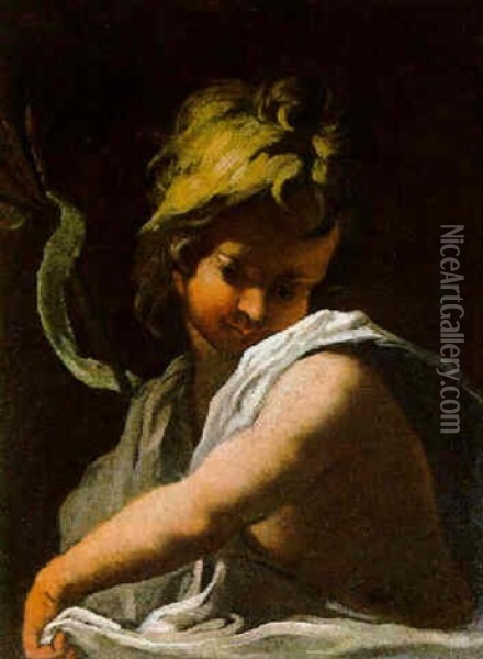 San Giovannino Oil Painting - Giovanni Camillo Sagrestani