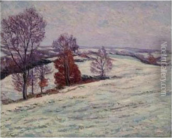 Le Neige A Crozant Oil Painting - Armand Guillaumin