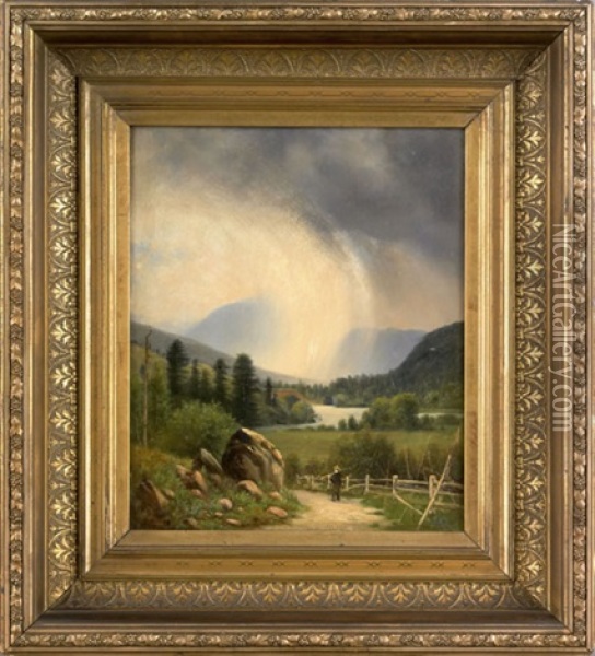 Hudson River Landscape Oil Painting - Robert Pattison