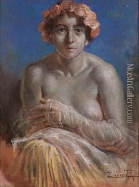 Nudo Di Donna Oil Painting - Cesare Laurenti