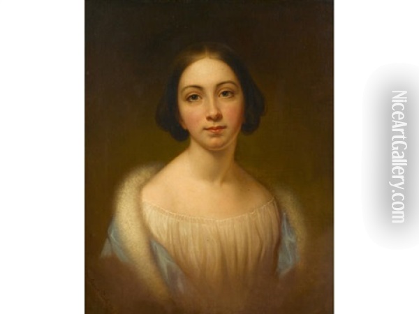 Portrait Of Rebecca Miller Welsh Oil Painting - Rembrandt Peale