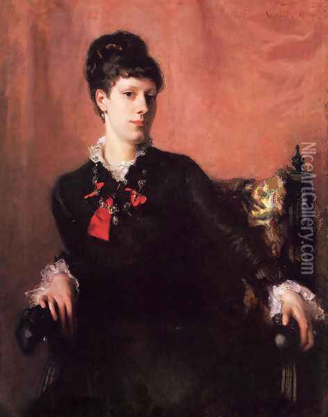 Frances Sherborne (Fanny) Ridley Watts Oil Painting - John Singer Sargent