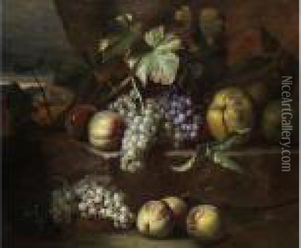Fruchtestilleben Oil Painting - Nicolas de Largillierre