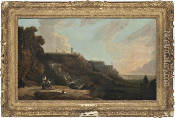 Tivoli: The Castelli Grandi And The Villa Of Maecenas Oil Painting - Richard Wilson