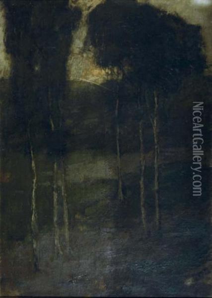 Forest Landscape Oil Painting - Richard Emile Miller