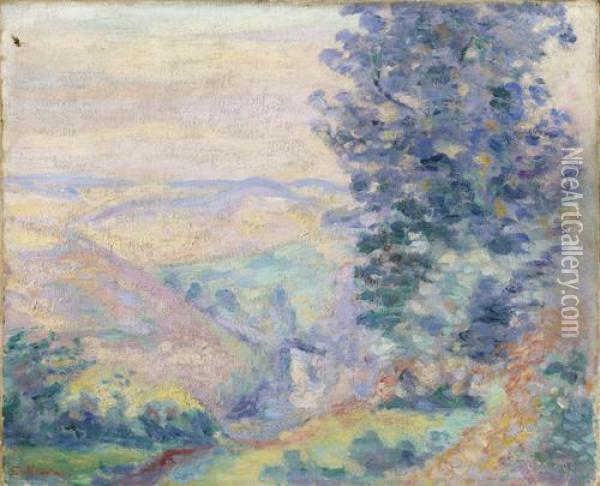 Paysage Du Crozant, Le Puy Barriou Oil Painting - Armand Guillaumin
