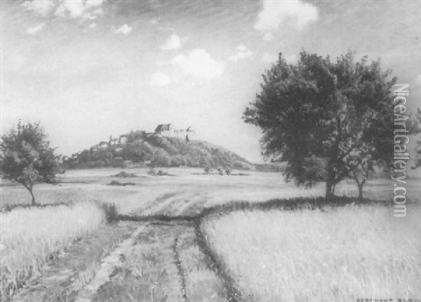Hessische Landschaft Oil Painting - Ferdinand Barth