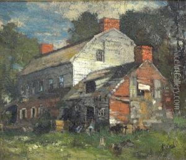 The Old Farmhouse Oil Painting - George Herbert McCord