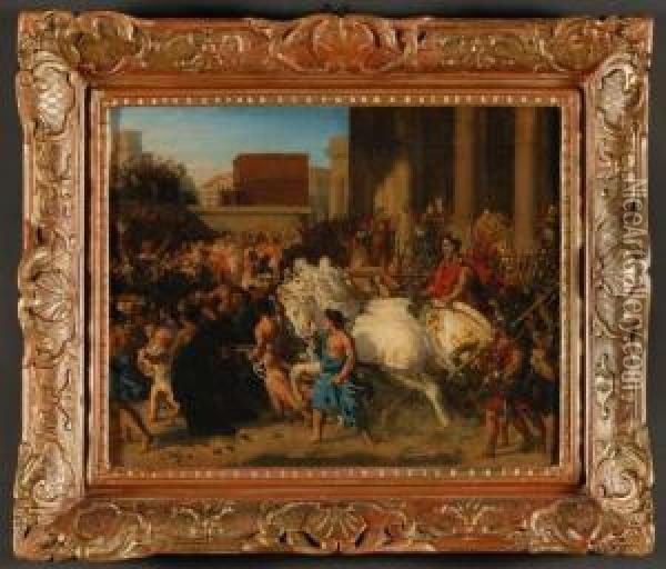 Il Trionfo Di Lucio Paolo Emilio Dopo La Conquista Dellamacedonia Oil Painting - Francois - Joseph Heim