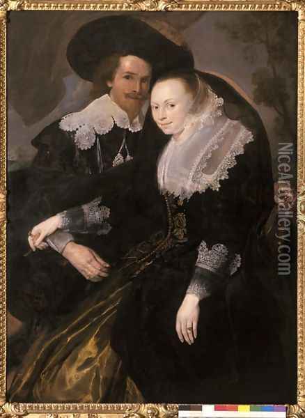 Double Portrait Oil Painting - Cornelis De Vos