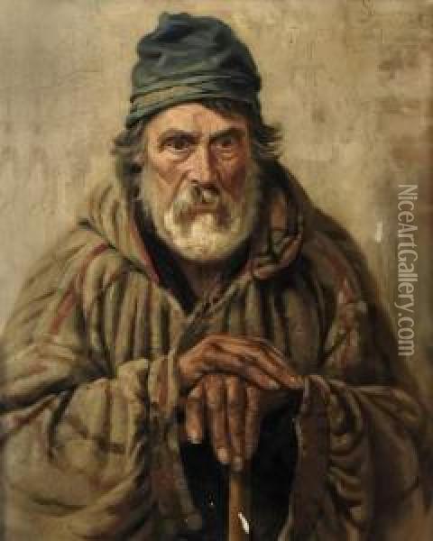 Portrait D'homme Oil Painting - F. Tourdes