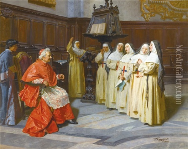 The Choir Oil Painting - Salvatore Frangiamore