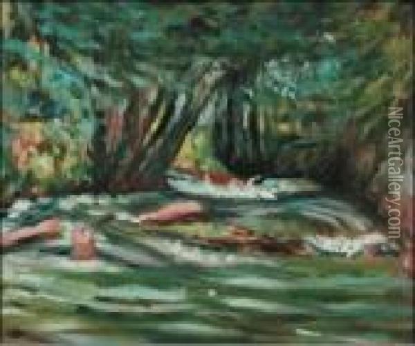 The River Epte At Giverny Oil Painting - Claude Oscar Monet