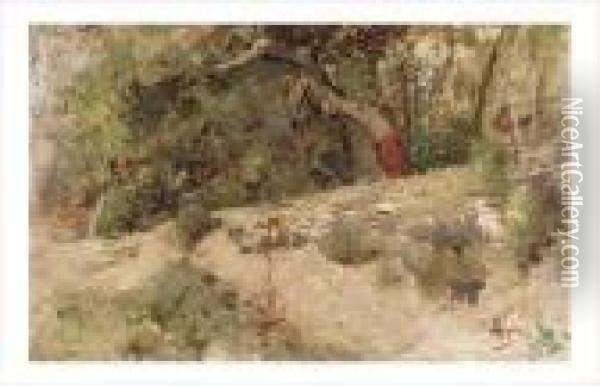 Paysage, Coin De Foret Oil Painting - Adolphe Appian