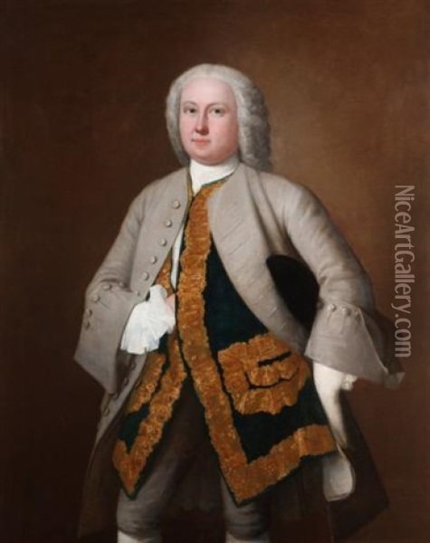 Portrait Of Thomas Webbe Oil Painting - Joseph Highmore