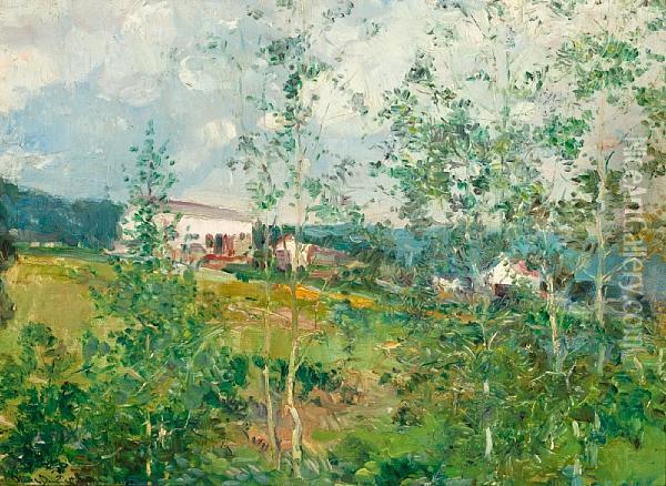 Hillside In Summer Oil Painting - Oliver Dennett Grover
