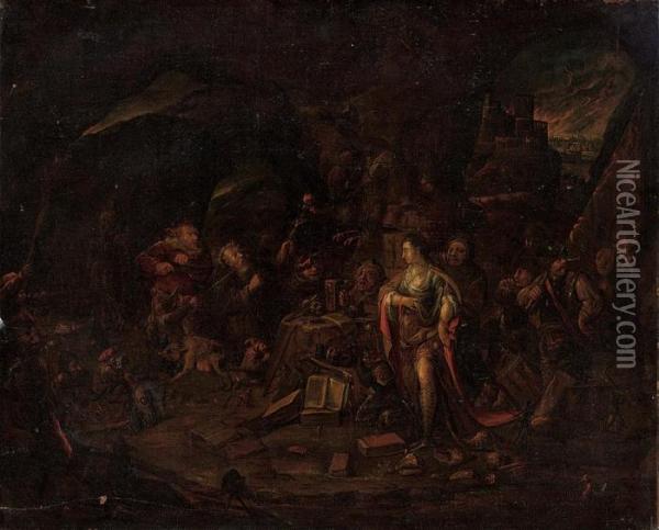 The Temptation Of St. Anthony Oil Painting - David The Younger Teniers