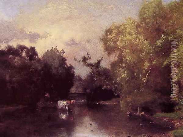 The Pequonic New Jersey Oil Painting - George Inness