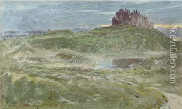 Stirling Castle Oil Painting - Albert Goodwin