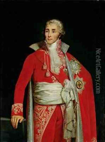 Portrait of Joseph Fouche 1759-1820 Duke of Otranto Oil Painting - Edouard Louis Dubufe