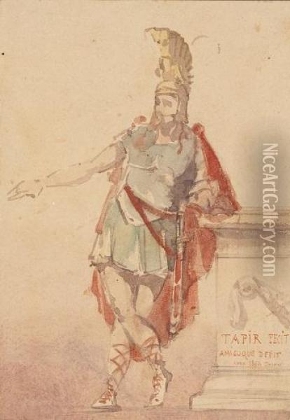 Romischer Soldat Oil Painting - Jose Tapiro Y Baro