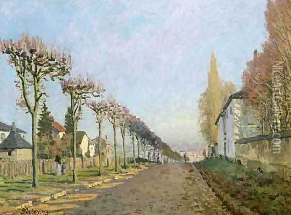 Rue de la Machine, Louveciennes, 1873 Oil Painting - Alfred Sisley