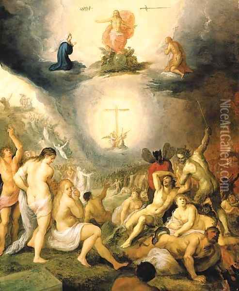 The Last Judgement Oil Painting - Frans II Francken