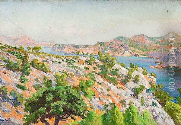 Vista De Andratx, Mallorca Oil Painting - Joan Fuster Bonnin