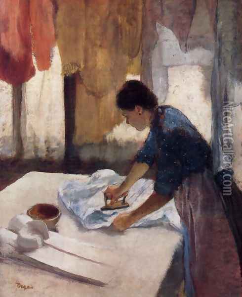 Woman Ironing V Oil Painting - Edgar Degas