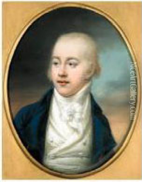 Portrait Of Thomas Earl Of Longford Oil Painting - Hugh Douglas Hamilton