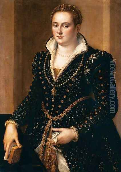 Portrait of a Noble Woman Oil Painting - Alessandro Allori