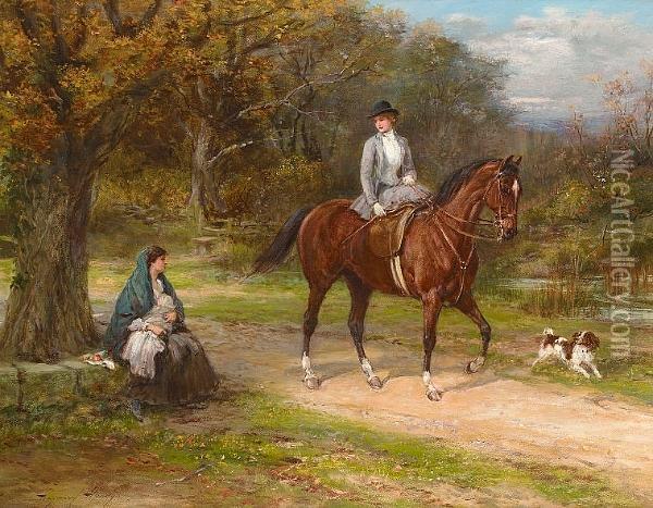 The Daily Ride Oil Painting - Heywood Hardy