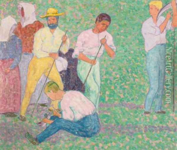 The Harvesters Oil Painting - Gustav Gildemeister