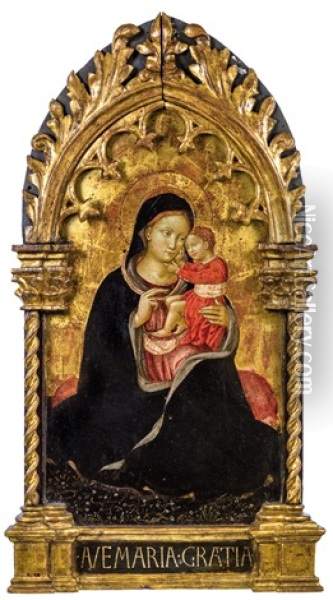 Madonna And Child Oil Painting - Fra Angelico