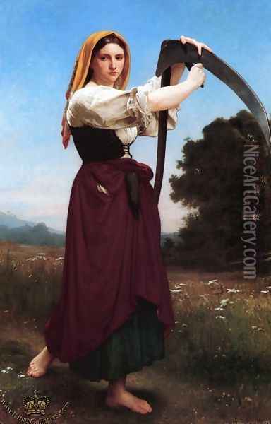 The Reaper Oil Painting - William-Adolphe Bouguereau