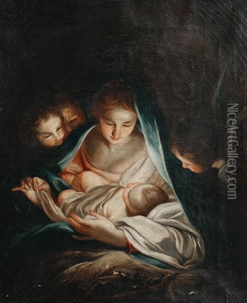 The Madonna And Child Oil Painting - Carlo Maratta or Maratti
