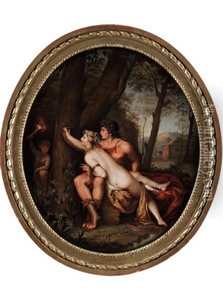 Angelica And Medoro Oil Painting - Teodoro Matteini
